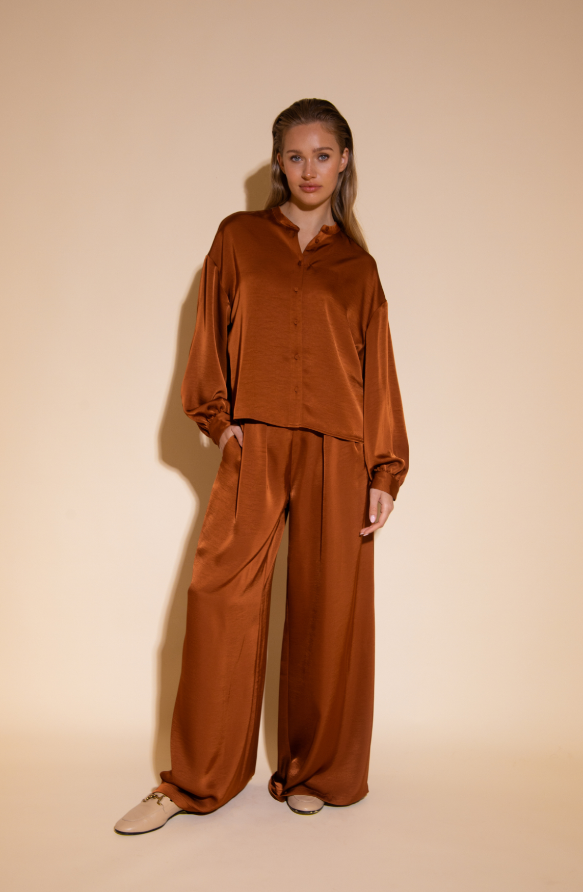 Poggy Blouse | Brown