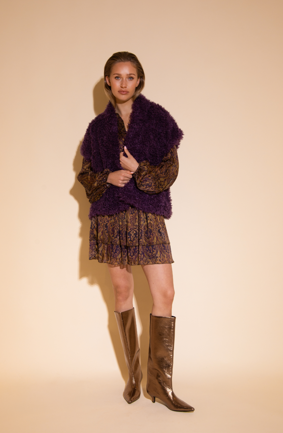 Bruna Gilet | Purple
