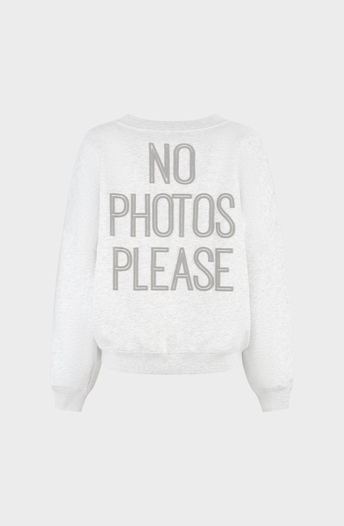 No Photo Please Sweater | Grey
