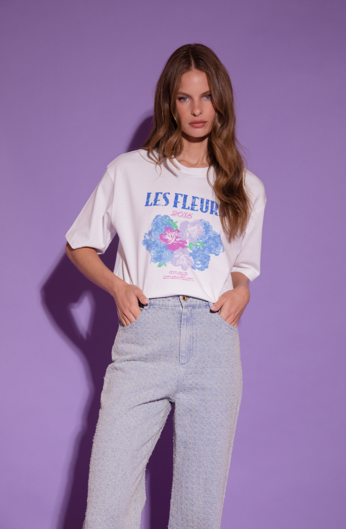 Baylie print T-shirt | Blue