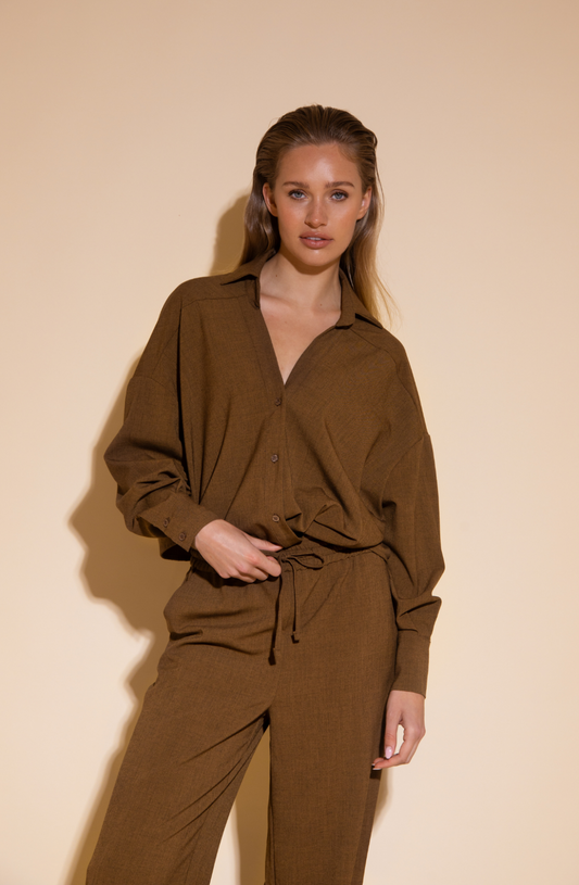 Hailey Blouse | Brown