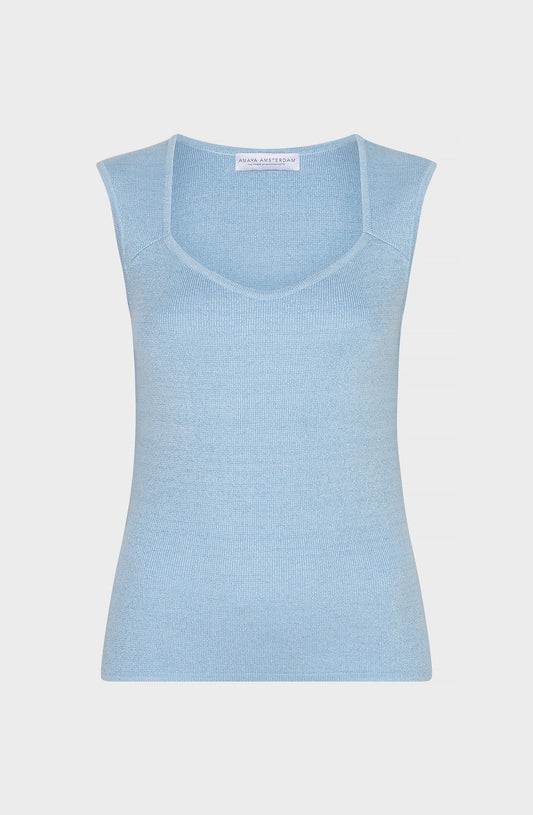 Sunroot Top | Blauw