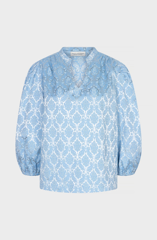 Puk top | Blauw