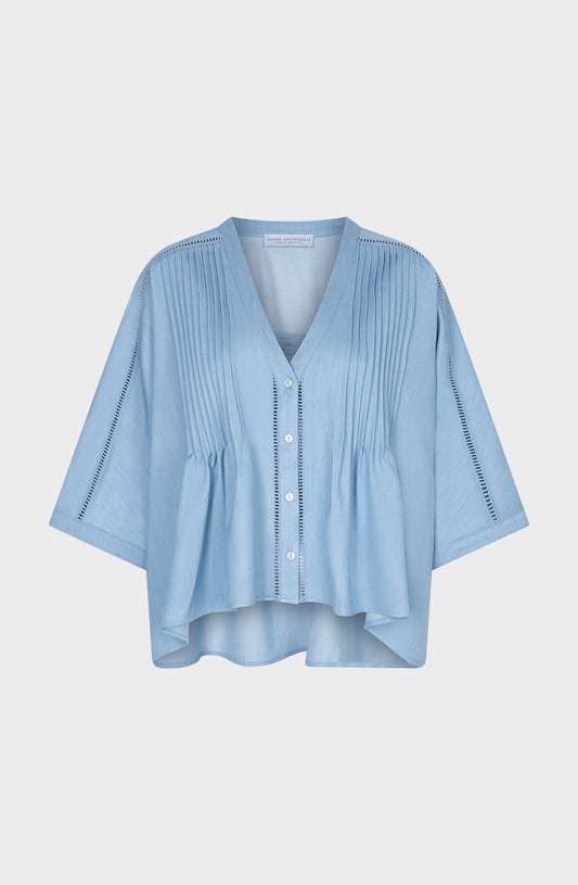 Evie Blouse | Blauw
