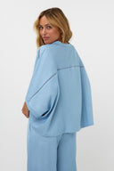Evie Blouse | Blauw