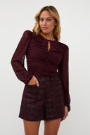 Icy Blouse | Aubergine