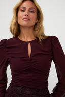Icy Blouse | Aubergine
