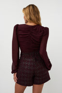 Icy Blouse | Aubergine