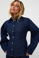 Loui Blouse - Denim | Blauw