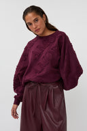 AMOUR Sweater | Bordeaux
