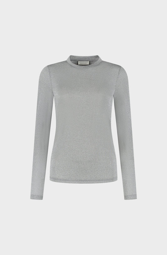 Flora top | Grijs