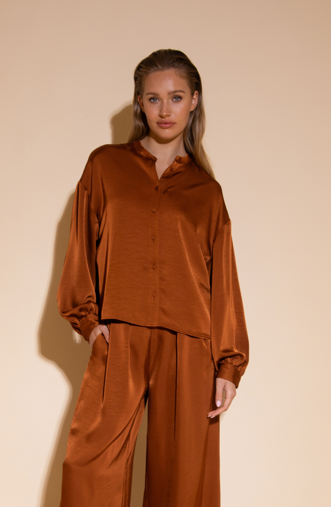 Poggy Blouse | Brown